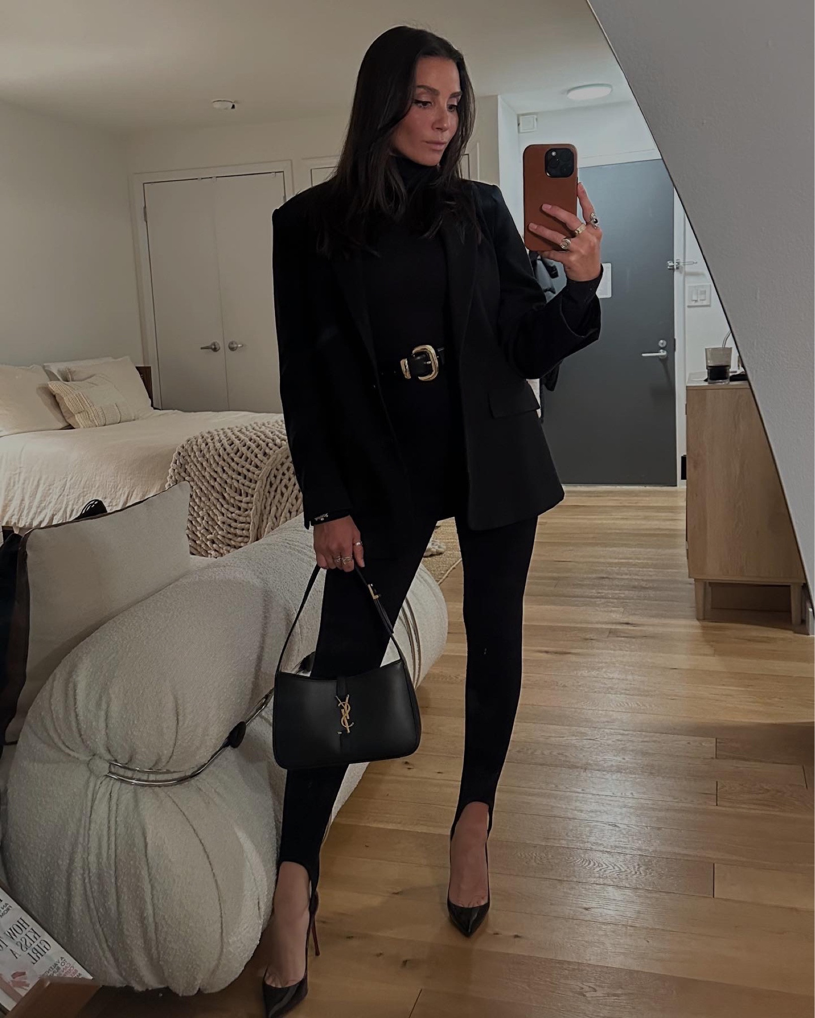 I was the most comfy at dinner tbh. Love the stirrup over the pump look 

#LTKstyletip