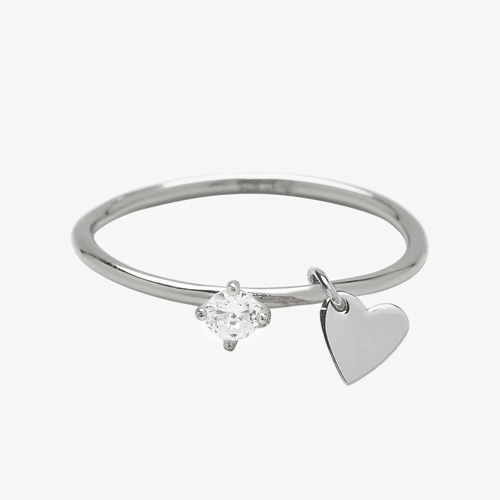 Demi-Fine Engravable Heart Ring | Pura Vida Bracelets