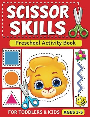 Scissor Skills Preschool Activity Book: Learn to Cut Lines, Shapes, Fruits, Animals | Fun Cutting... | Amazon (US)