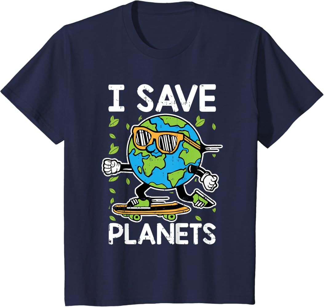 I Save The Planet Earth Day Environmental Environmentalist T-Shirt | Amazon (US)