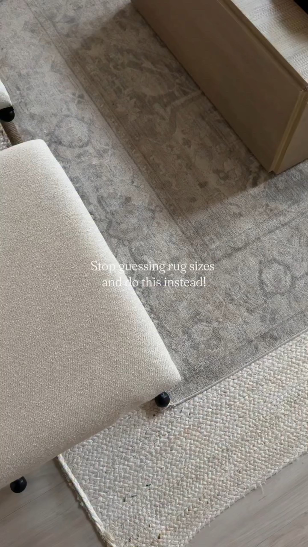 Rug Sizing Guide — Don’t Let the Wrong Size Ruin Your Design! 

If there’s one detail that can completely transform a space, it’s the rug. But it can go either way. The right one adds coziness and balance, while the wrong size can throw off the entire room. And most of the time? The issue isn’t the color or texture… it’s the size.

Here’s a quick guide to get it right every time:

🪑 Dining room: 
• Your rug should extend at least 24” to 36” beyond the table on all sides, so chairs can be pulled out without catching on the edges. 
• Leave at least 12” of space between the rug and the wall to let the room breathe. Common sizes: 8’ x 10’ or 9’ x 12’.

🛏️ Bedroom: 
• The rug should start around the bottom two-thirds of the bed, leaving 24” on each side and at the foot of the bed. 
• ⁠Leave 6” to 8” between the nightstands and the rug. 
• ⁠For a queen bed: 8’ x 10”. 
• ⁠For a king bed: 9’ x 12”.

🚪 Entryway or hallway: 
• A smaller rug works here, but don’t push it up against the wall. Leave about 2” to 4” of space around it. 
• ⁠Avoid placing furniture legs on top, rugs need to breathe.

🛋️ Living room: 
• Your rug should anchor the furniture layout. Ideally, it should extend 6” to 18” beyond the sofa width. 
• At a minimum, the front legs of all major furniture should be on the rug. 
• Keep at least 12” of space between the rug and walls.

✨ Loved these tips?

Save this guide to reference when shopping for rugs 📝

Follow my IG @dandharamorrishome for more timeless home styling ideas, and if you’re looking for expert help to create a beautiful and functional space, check the link in bio 💻🏡

#dandharamorrishome #sizeguide  #interiordesigntips #homeinspo #designer

#LTKHome #LTKStyleTip