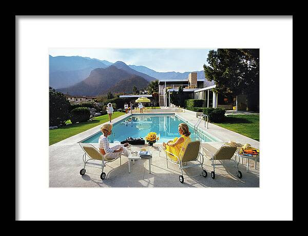 Poolside Glamour Framed Print | Fine Art America