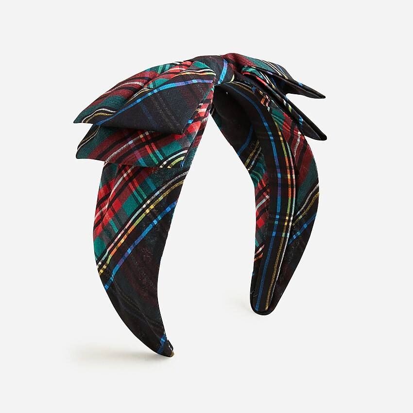 Girls' metallic bow headband | J. Crew US