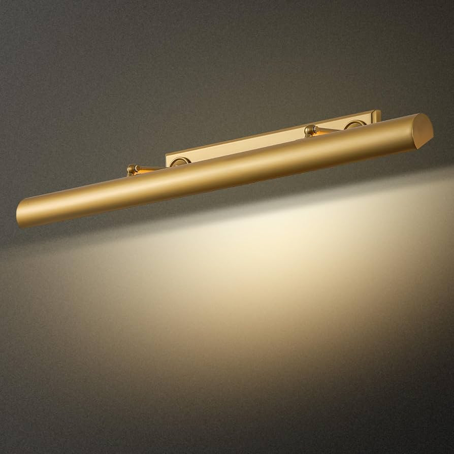 30" Brass Picture Light for Wall, Thickened Copper Gallery Library Painting Art Lights with 4 Bul... | Amazon (US)