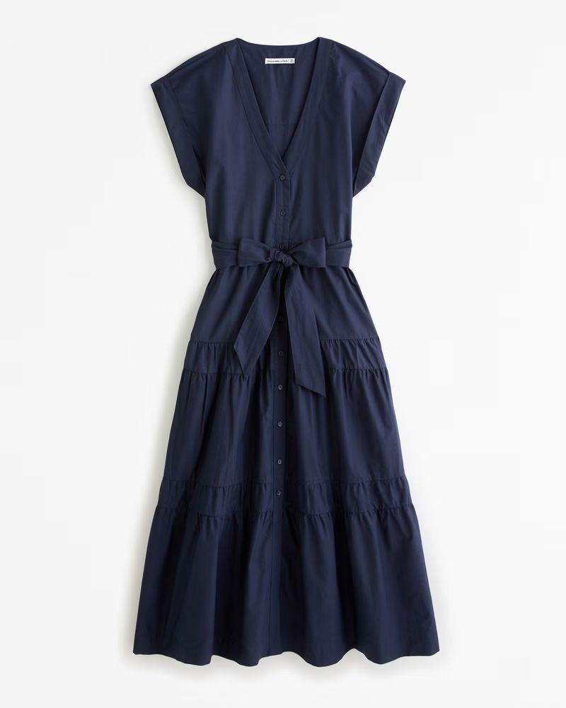 Women's Tie Maxi Dress | Women's Dresses & Jumpsuits | Abercrombie.com | Abercrombie & Fitch (US)