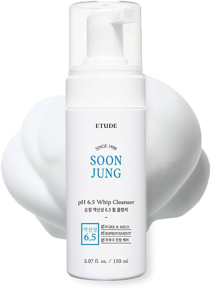 ETUDE SoonJung pH 6.5 Whip Facial Cleanser 5.1 fl. oz. (150ml) 21AD | Soft Bubble Fragrance-Free ... | Amazon (US)