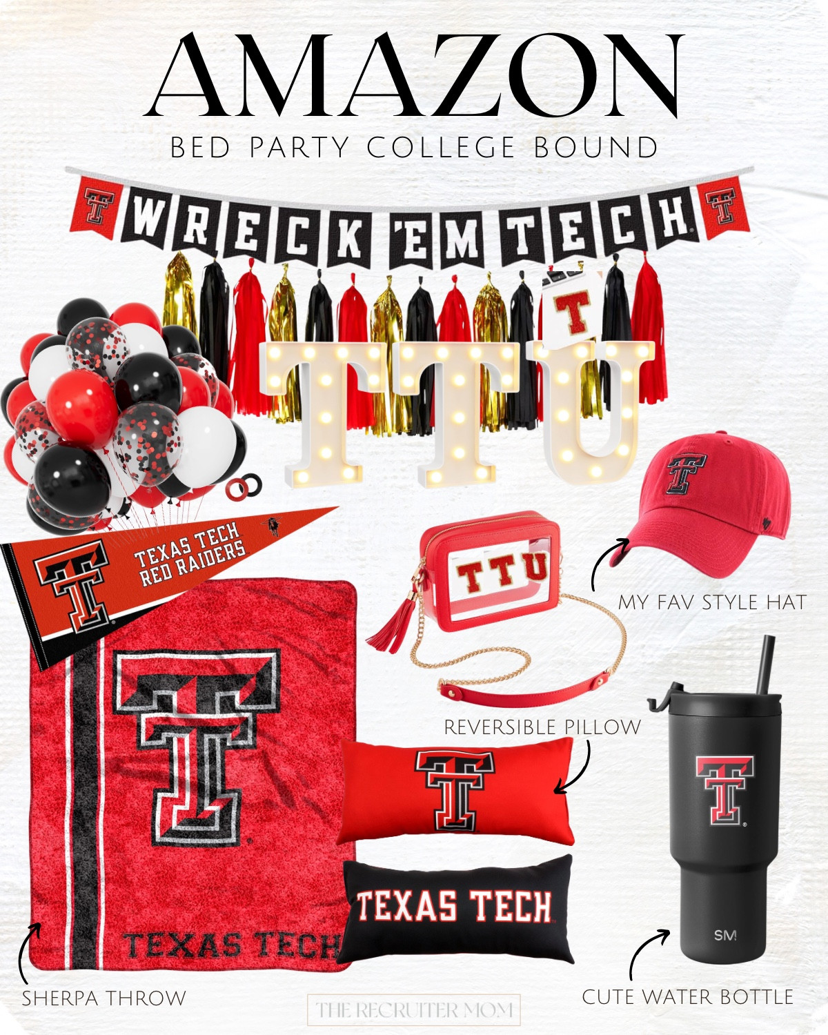 Bed Party College Decor Texas Tech #collegebound #texastechalumni #collegeready #gradgift 

 

#LTKSeasonal #LTKHome #LTKKids