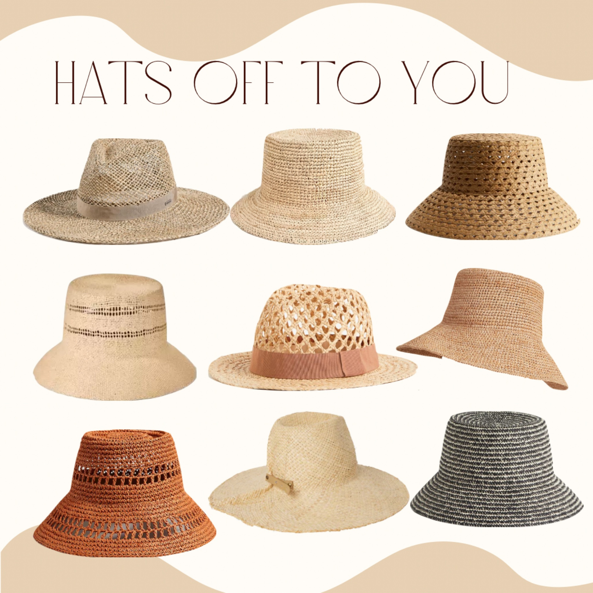 Hats Off to You

#hat #summerstyle #wovenhat #buckethat #fedora 

#LTKstyletip
