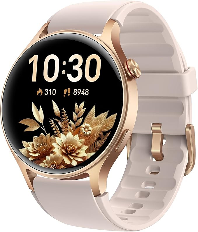 Smart Watch for Women, Answer/Make Call, 1.32'' AMOLED Ultra-Clear Screen Fitness Tracker with He... | Amazon (US)