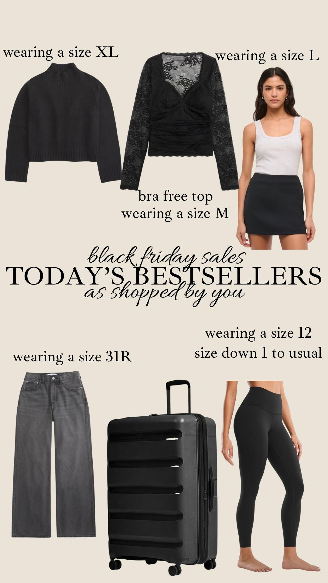 Today’s best sellers as shopped by you 🖤 don’t forget code AFXLTK for an extra 15% off at Abercrombie 

#LTKCyberWeek #LTKMidsize #LTKGiftGuide