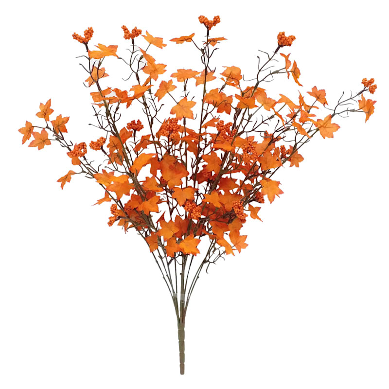 Mini Orange Maple & Berry Bush, 27" | At Home