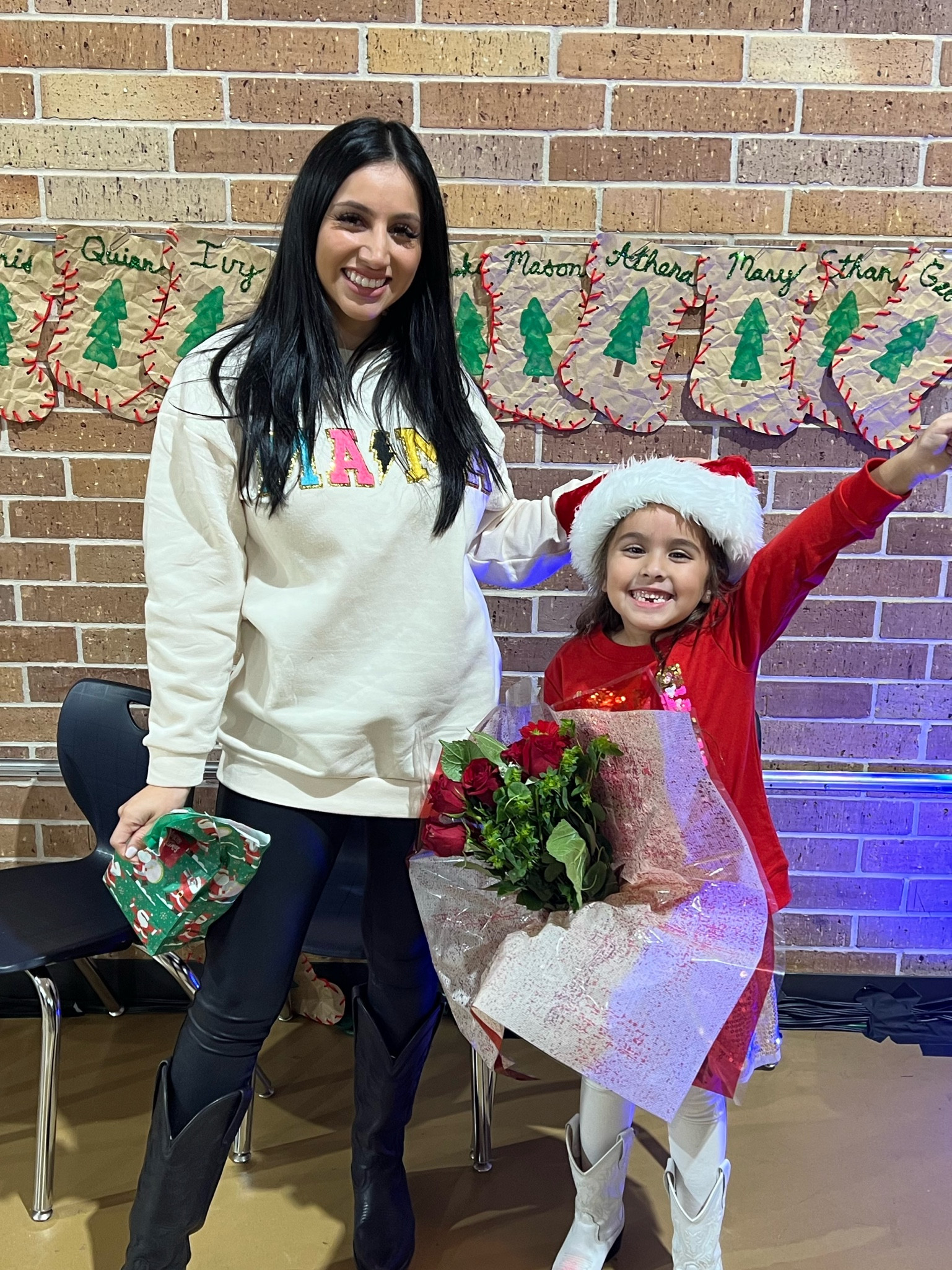 Mama Sweatshirt size Small 
Spanx leggings size Medium 
Boots linked similar 

#LTKunder50 #LTKfamily #LTKGiftGuide