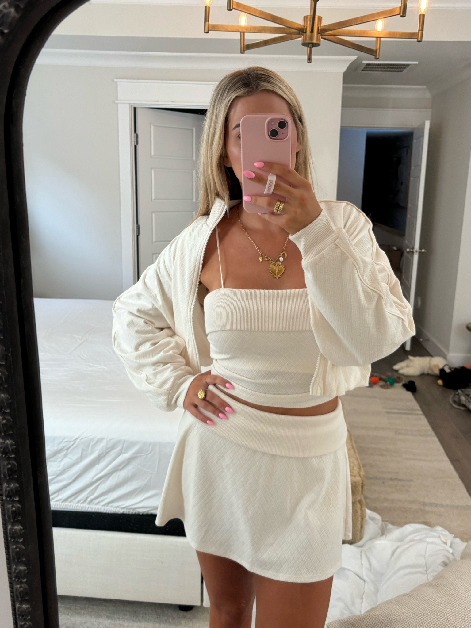 Love this new Alo outfit! Medium in skirt, large in top, & medium in jacket!

#LTKStyleTip #LTKFitness #LTKU