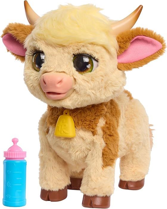 FurReal Maggie The Feed & Follow Cow, 11 Inch Interactive Highland Mini Cow, for Boys and Girls, ... | Amazon (US)