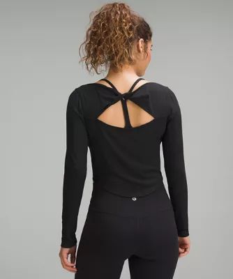 Modal Silk Twist-Back Yoga Long-Sleeve Shirt | Lululemon (UK)