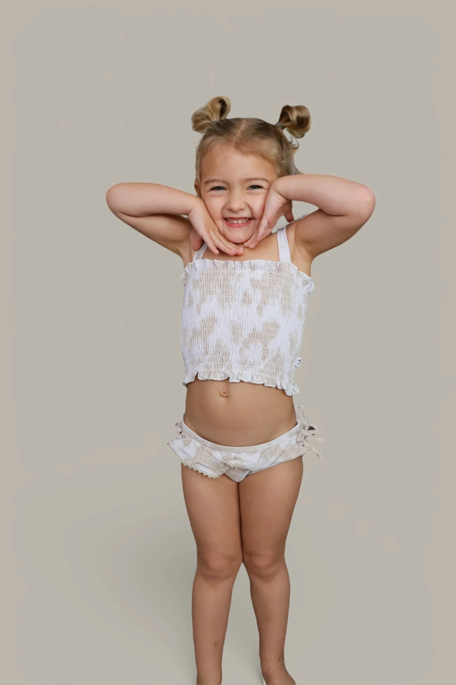 SANDY SHORES DREAM SMOCKED TWO PIECE SWIM SUIT 0-3M | Dream Big Little Co.