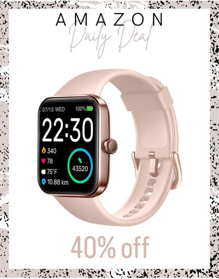 This smart watch is a top seller!

Women's accessories
SKG Smart Watch for Women, Fitness Tracker 5ATM Swimming Waterproof, Health Monitor for Heart Rate, Blood Oxygen & Sleep, 1.7'' Touch Screen Smartwatch Fitness Watch for Android-iPhone iOS, V7 Pink

#LTKU #LTKover40 #LTKsalealert