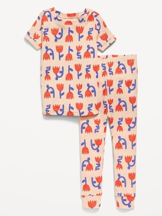 Unisex Snug-Fit Printed Pajama Set for Toddler &amp; Baby | Old Navy (US)