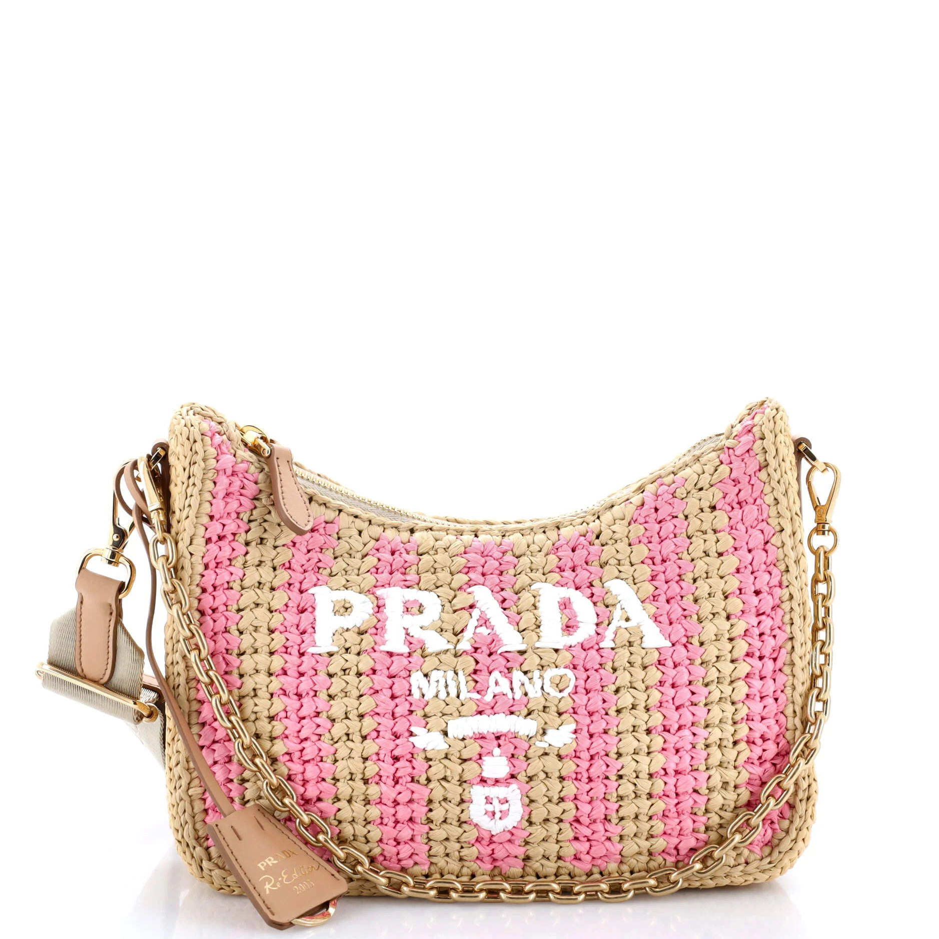 Re-Edition 2005 Shoulder Bag Raffia Small | Shop Simon