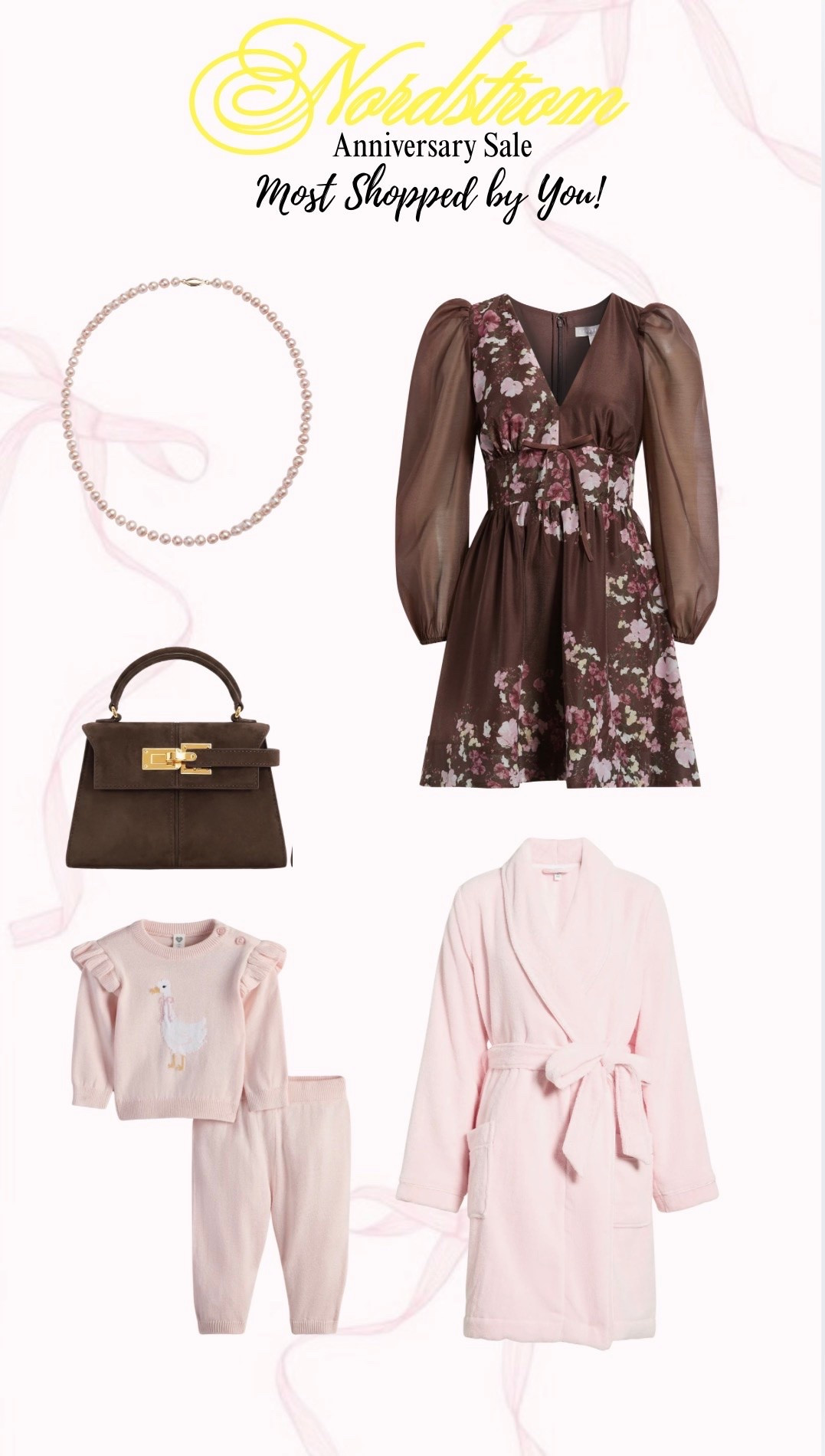 Most shopped and loved by you last week from the Nordstrom anniversary sale! How is this dress and robe in stock in almost all sizes still?! Everything but the bag is still in stock!

#LTKmomlife #LTKSaleAlert #LTKBaby