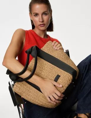 Straw Top Handle Tote Bag | Marks & Spencer (UK)