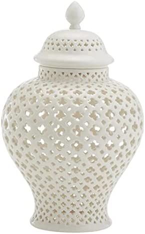 Amazon.com: FAKEME Ceramic Ginger Jar, Display Lattice Handicraft Crafts, Decorative Temple Jar w... | Amazon (US)