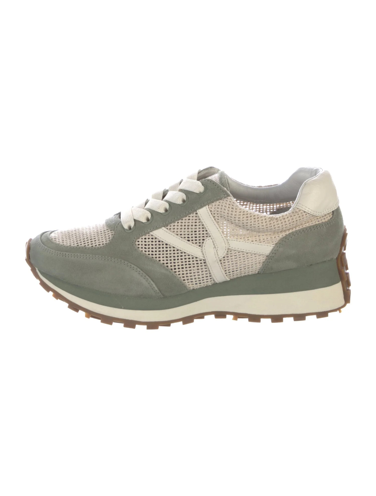Veronica Beard Suede Colorblock Pattern Sneakers - Neutrals Sneakers, Shoes - WV1425973 | The Rea... | The RealReal
