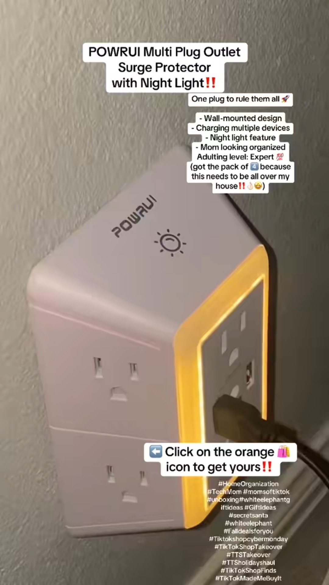 POWRUI Multi Plug Outlet Surge Protector with Night Light

One plug to rule them all 🚀

- Wall-mounted design
- Charging multiple devices
- Night light feature
- Mom looking organized
Adulting level: Expert 💯

Click on the 🛍️ image to get yours‼️

#HomeOrganization #TechMom #nightlight #gamechanger #multiplugoutlet #familyplug

#LTKFindsUnder50 #LTKHome