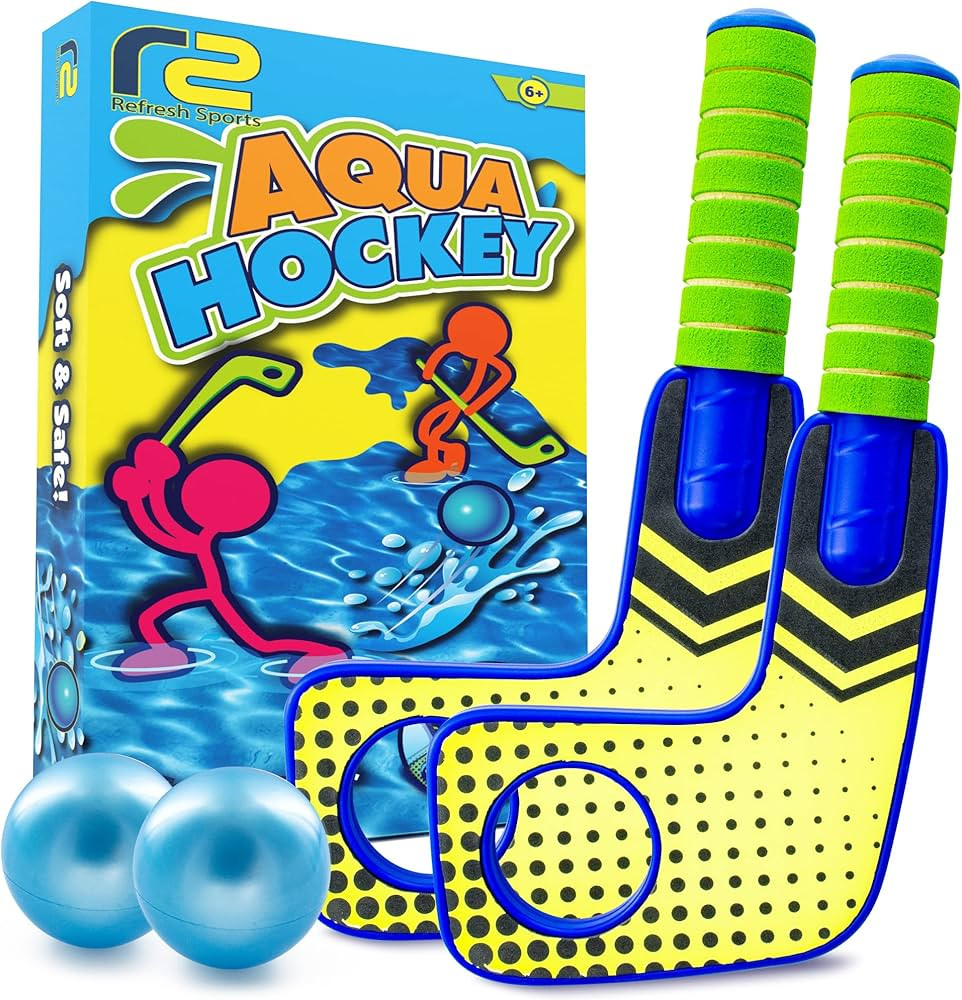 Fun Mini Hockey Sticks Game - Play at the Pool & Beach or in Home - For Kids & Adults All Ages - ... | Amazon (US)
