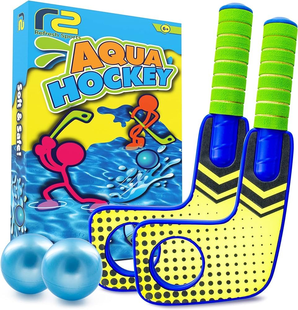 Fun Mini Hockey Sticks Game - Play at the Pool & Beach or in Home - For Kids & Adults All Ages - ... | Amazon (US)