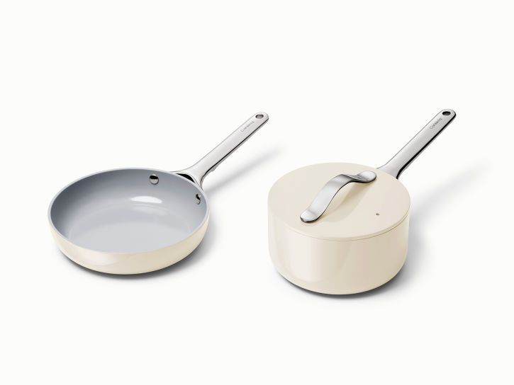 Mini Fry Pan & Sauce Pan Duo | Ceramic Non-Stick & Non-Toxic  | Caraway | Caraway