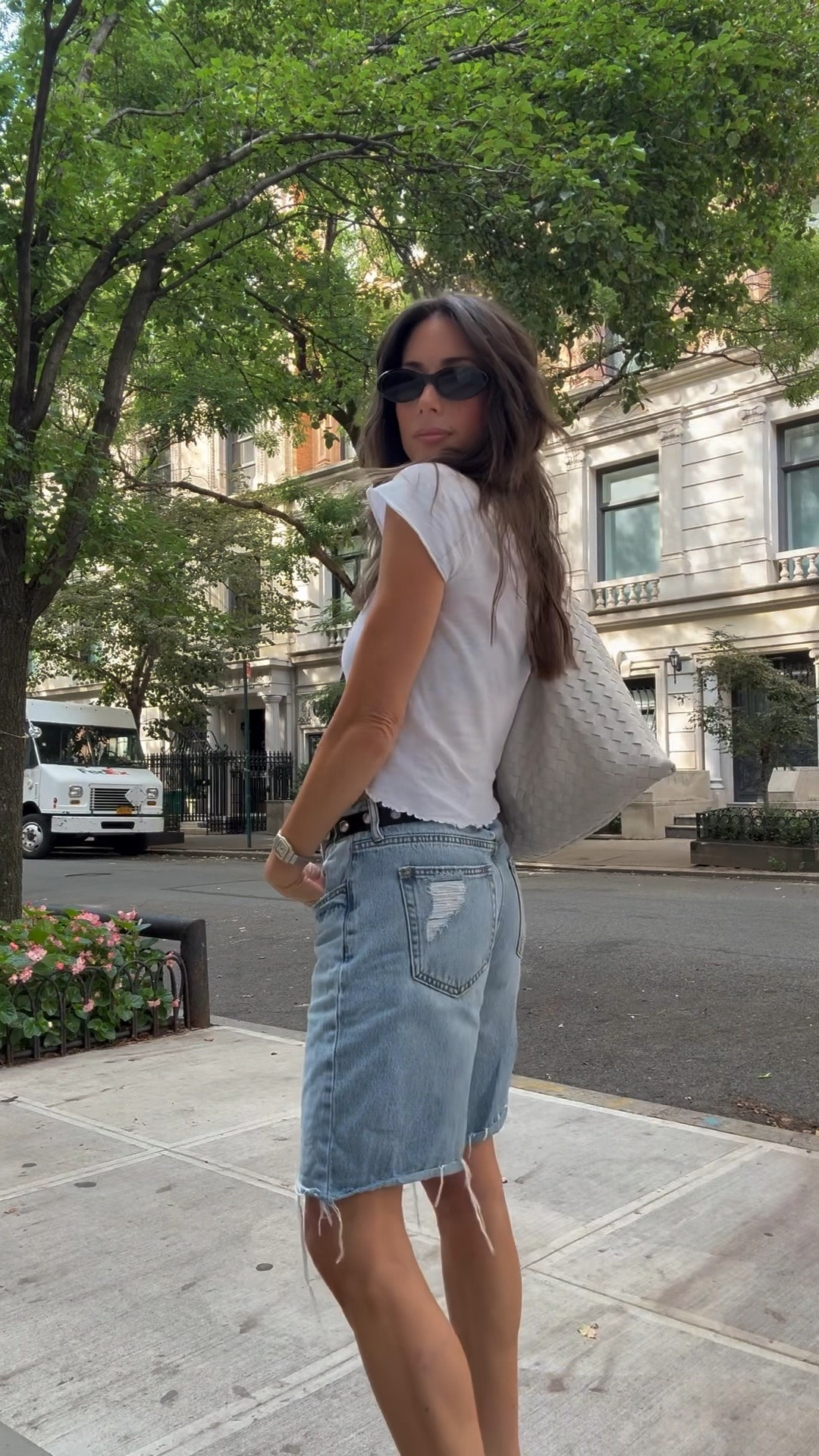 Proof that basic never has to be boring. A simple outfit with major style energy ✨Shop my favorite white tees and denim jorts

#LTKSeasonal #LTKmomlife #LTKOver40