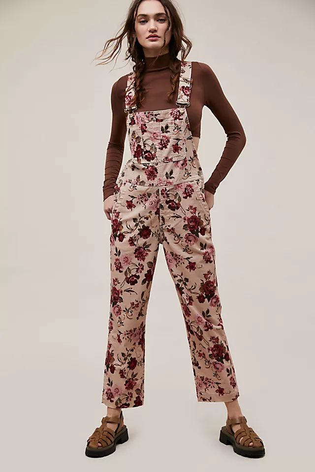 Driftwood Printed Cord Overalls | Free People (Global - UK&FR Excluded)