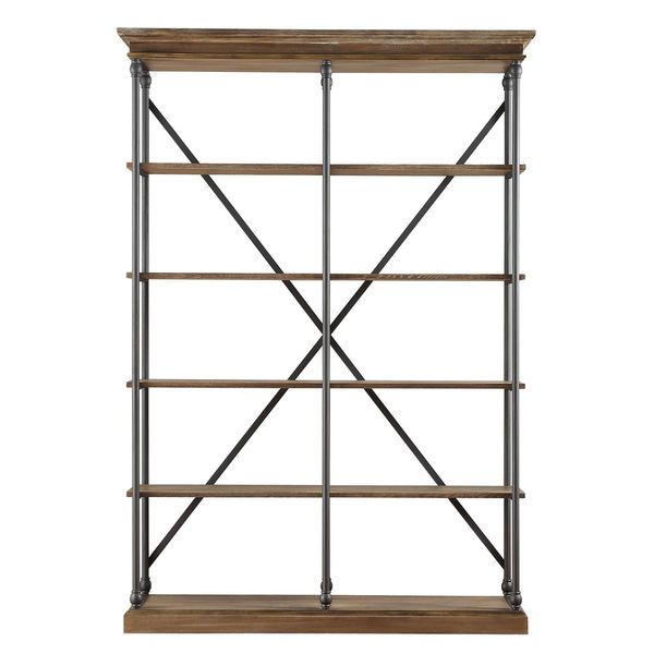 Barnstone Cornice Double Shelving Bookcase by iNSPIRE Q Artisan | Bed Bath & Beyond