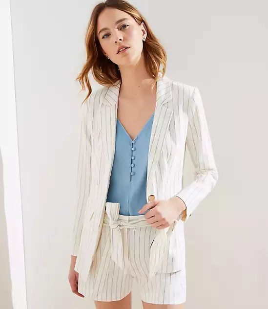 Pinstriped Modern Blazer | LOFT | LOFT