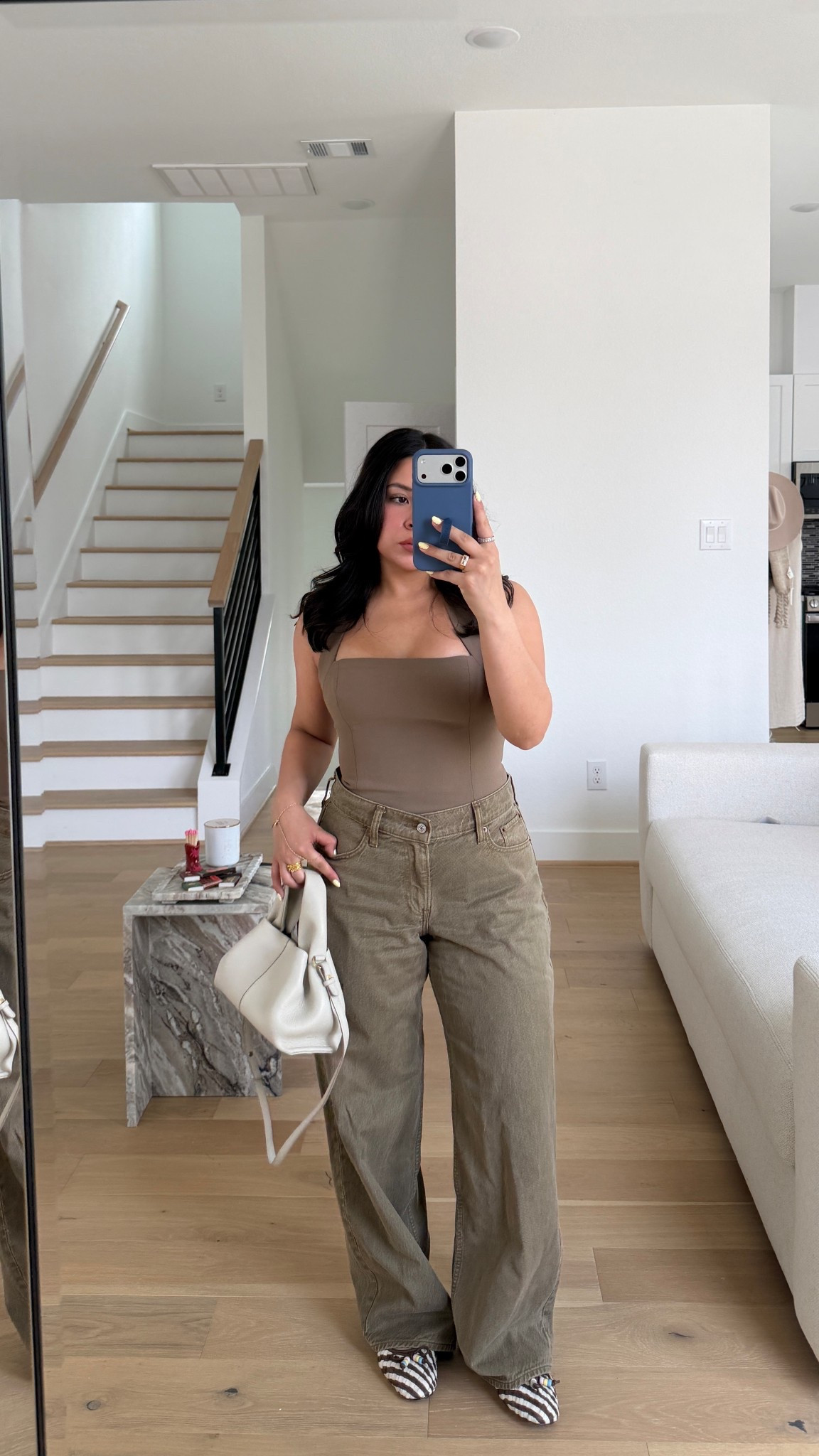 Top: small
Jeans: 26 short 
Flats: 7 
Polene bag 

#LTKPetite #LTKgrwm #LTKootd