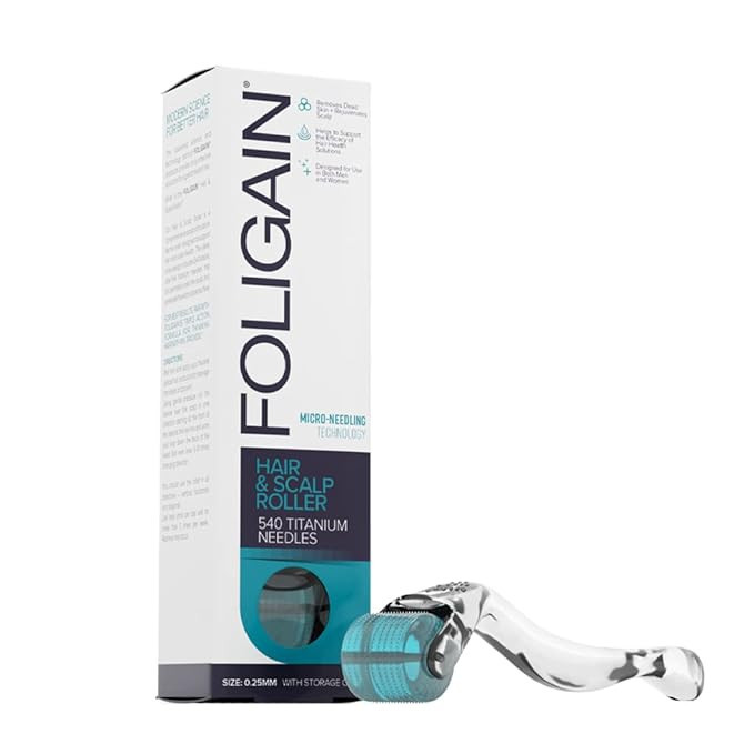 Foligain Hair & scalp roller with 540 titanium needles | Amazon (US)