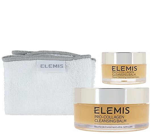 ELEMIS Pro-Collagen Cleansing Balm w/ Travel-Size and Cloth | QVC