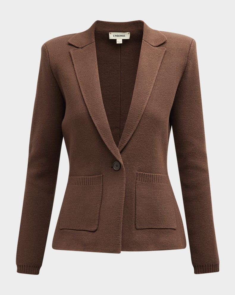 L'Agence Lacey Knit Blazer | Neiman Marcus