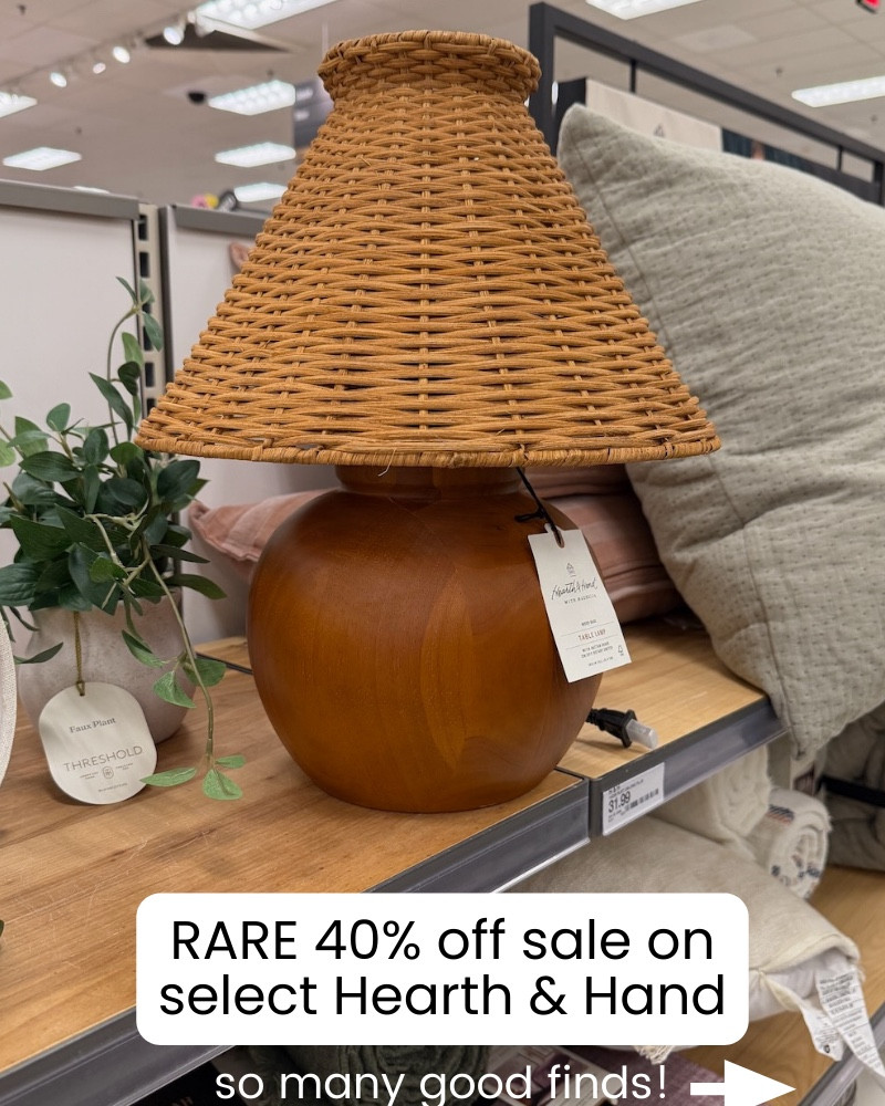 Save 40% on select Hearth & Hand items at Target for your home.  Limited time sale and online only.

#LTKHome