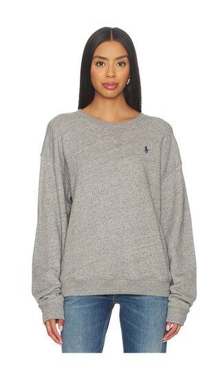 Polo Ralph Lauren Fleece Crewneck in Grey. - size S | Revolve Clothing (Global)