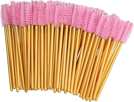 100PCS Disposable Eyelash Mascara Brushes, Eyelash Applicator Brush for Eyelash Extension Supplie... | Amazon (US)
