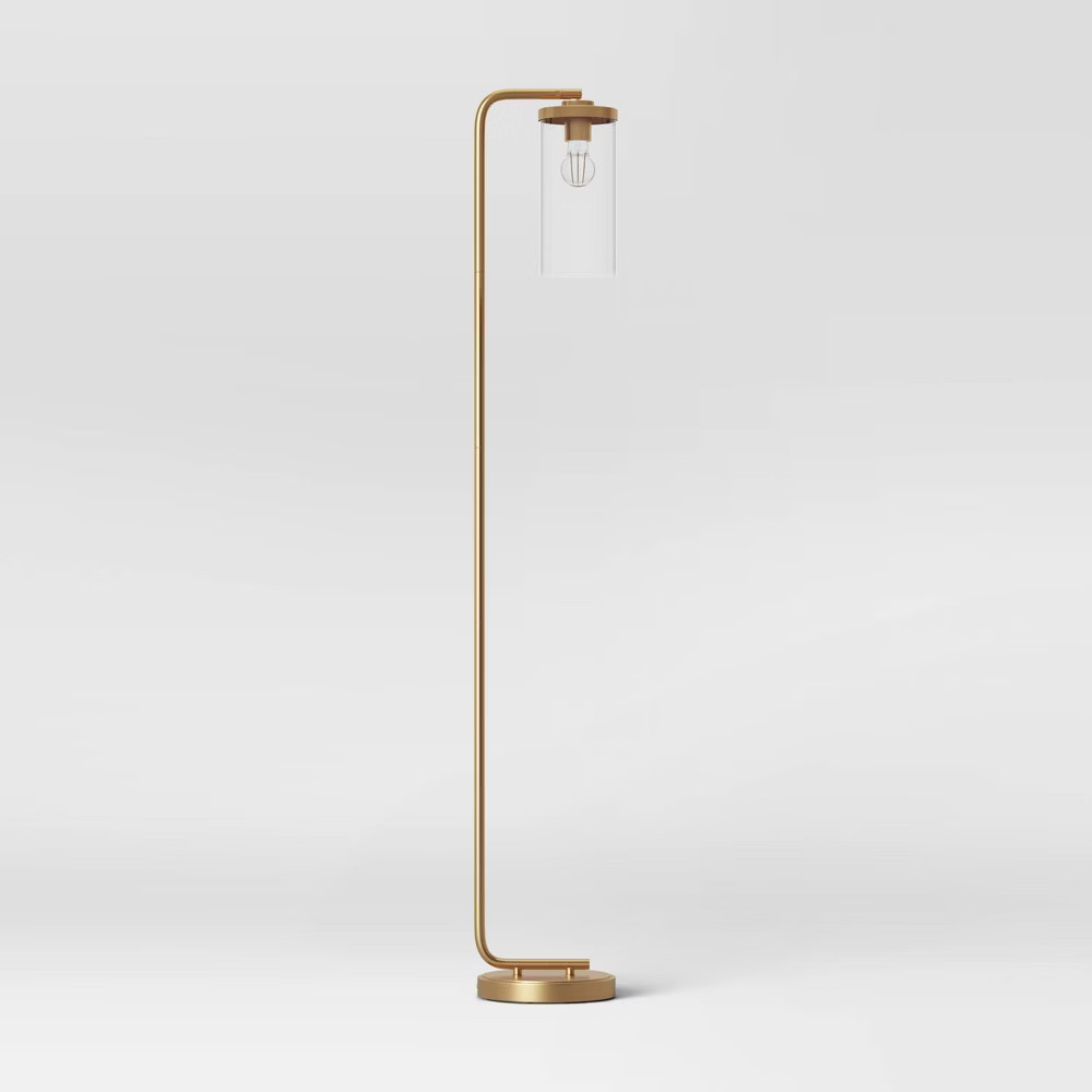 Lyndon Floor Lamp Brass (Includes LED Light Bulb) - Threshold | Target