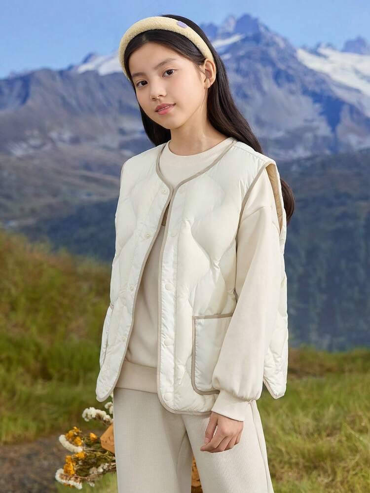 Balabala Boys' And Girls' Down Vest Warm For Autumn/Winter | SHEIN