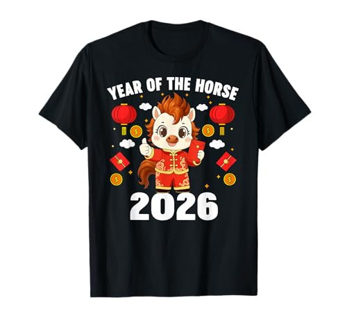 Year of The Horse Chinese Lunar New Year 2026 Women & Men T-Shirt | Amazon (US)