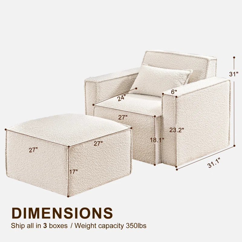 Taufner Upholstered Armchair | Wayfair North America