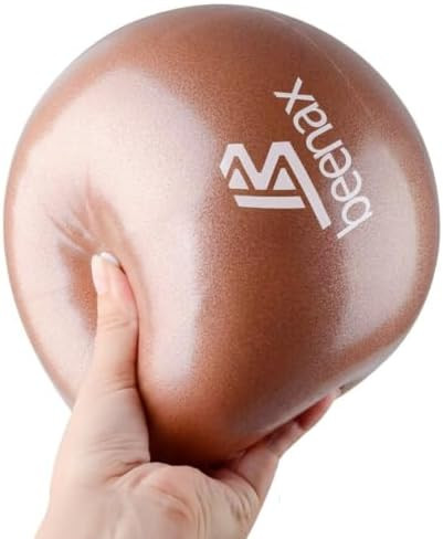 Beenax 23cm Soft Pilates Ball - 9 Inch Exercise, Mini Barre, Gym Ball - Perfect for Yoga, Pilates... | Amazon (UK)