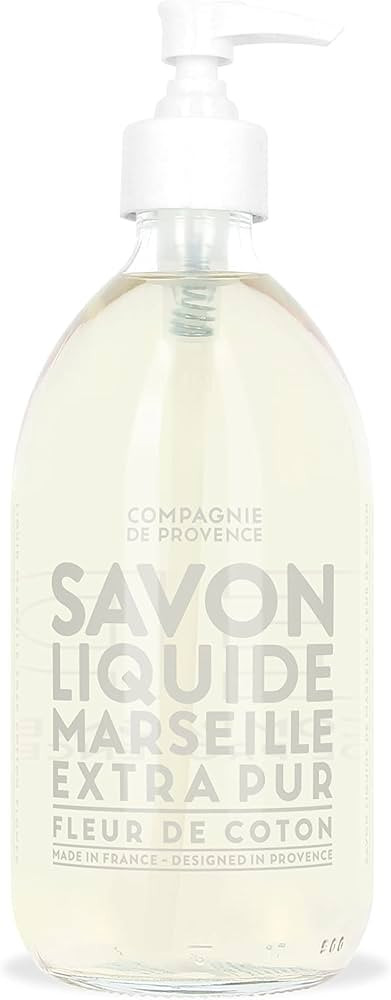 Compagnie de Provence Savon de Marseille Extra Pure Liquid Soap - Cotton Flower - 16.7 Fl Oz Glas... | Amazon (US)