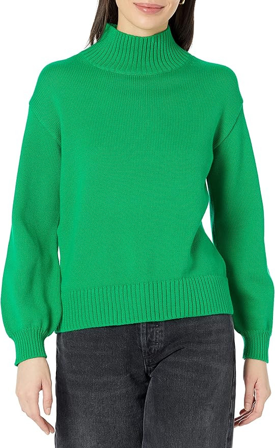 Amazon Essentials Women's Cotton Funnel-Neck Sweater (Available in Plus Size) | Amazon (US)