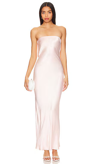 Moon Dance Strapless Dress in Blush | Revolve Clothing (Global)